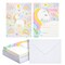 Kids Thank You Cards Unicorn Fill-In-the-Blank - 5.5 x 4.25 in Pink & Violet Cardstock, 36-Pack & Envelopes - Unicorn Birthday Thank You Cards with Prompts